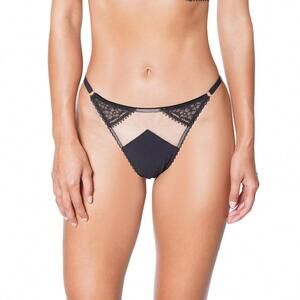 NEW HUIT zazie string panty in black